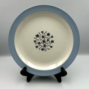 Vintage Spode Copeland Hamilton Dinner Plate Forget Me Not Flowers White Blue